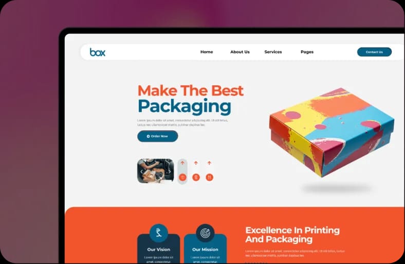 Box Packaging product site preview
