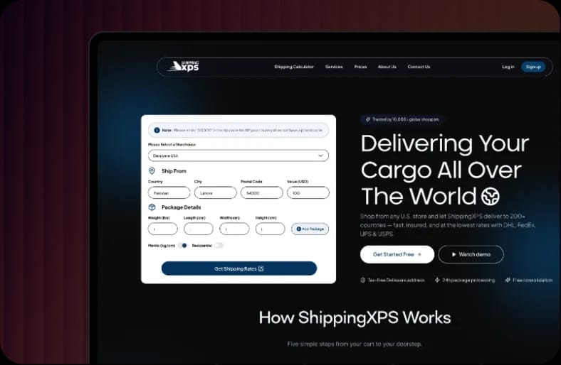 Shipping XPS logistics platform preview